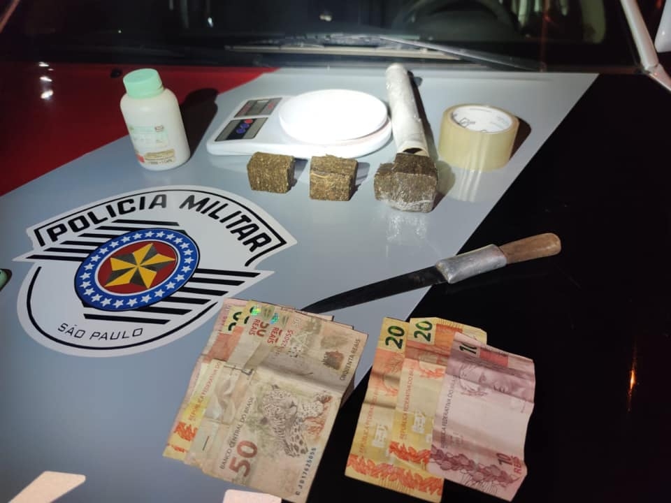 Força Tática de Andradina prendeu morador do bairro Nova Canaã por tráfico de drogas
