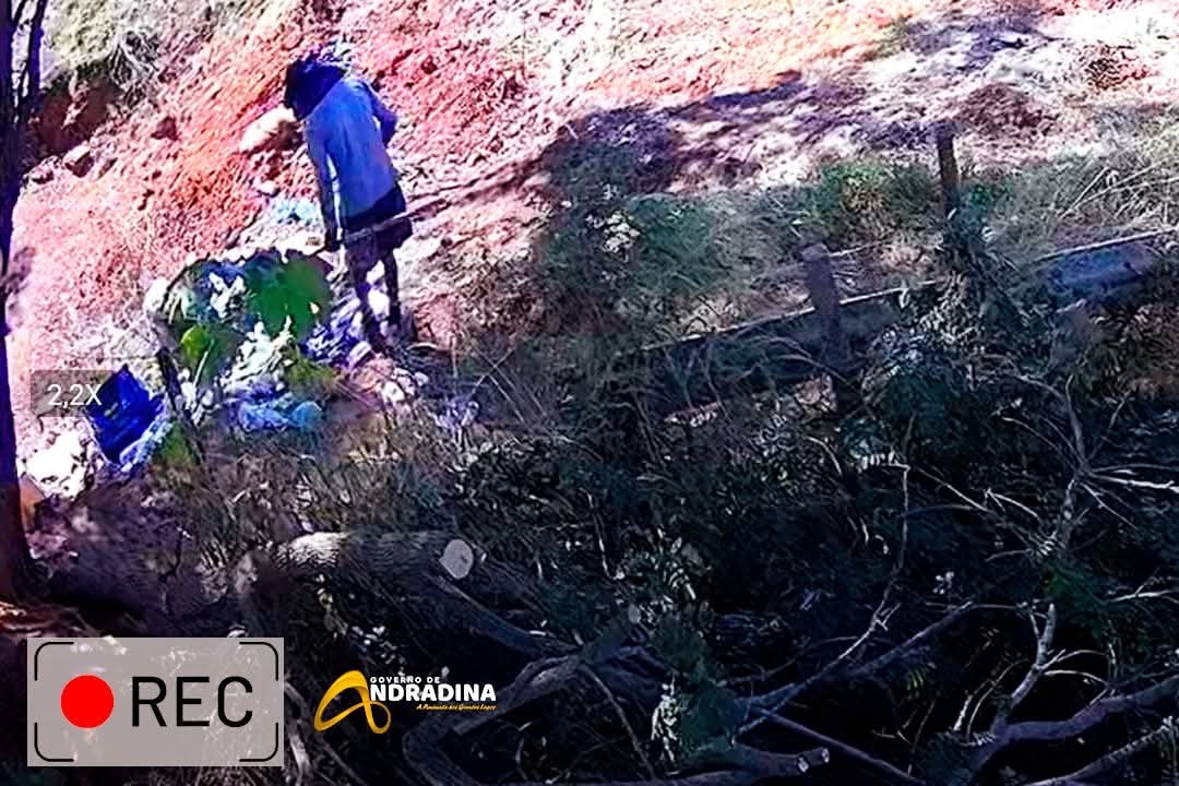PREFEITURA DE ANDRADINA UTILIZA CÂMERAS PARA COMBATER DESCARTE IRREGULAR DE LIXO E ENTULHOS