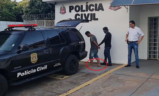 Homem resiste à prisão, mas é detido por policiais civis de Valparaíso após ameaçar esfaquear companheira