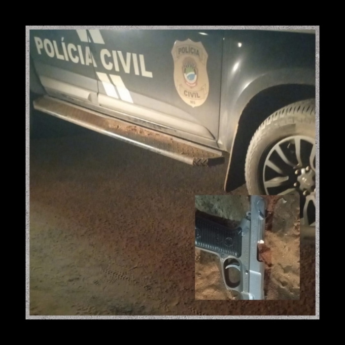 Policiais civis realizaram prisão em flagrante após troca de tiros com criminosos em Água Clara