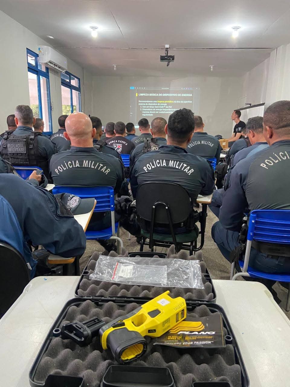 2° BPM de Três Lagoas fez treinamento com taser arma não letal