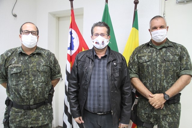Prefeito Recebeu o Novo Comandante do 2º Batalhão de Polícia Ambiental de Birigui