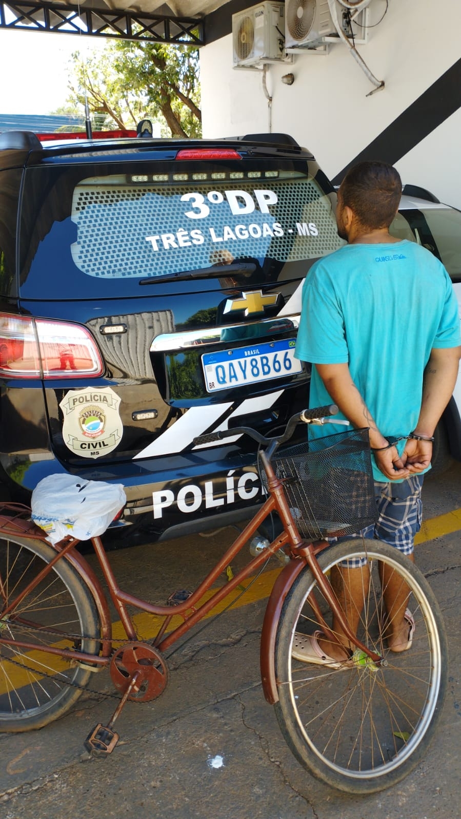 3ª Delegacia de Policia de Três Lagoas prende autor de roubo no centro da cidade