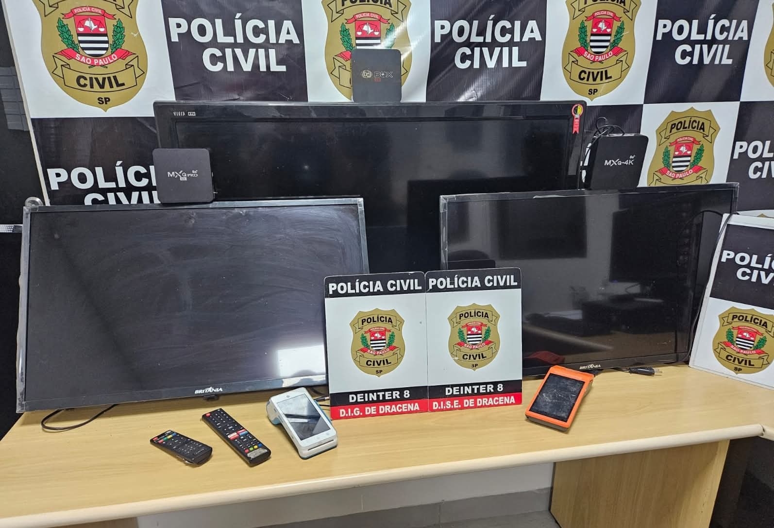POLÍCIA CIVIL DESARTICULA PONTOS DE JOGO DE AZAR E APREENDE EQUIPAMENTOS EM DRACENA