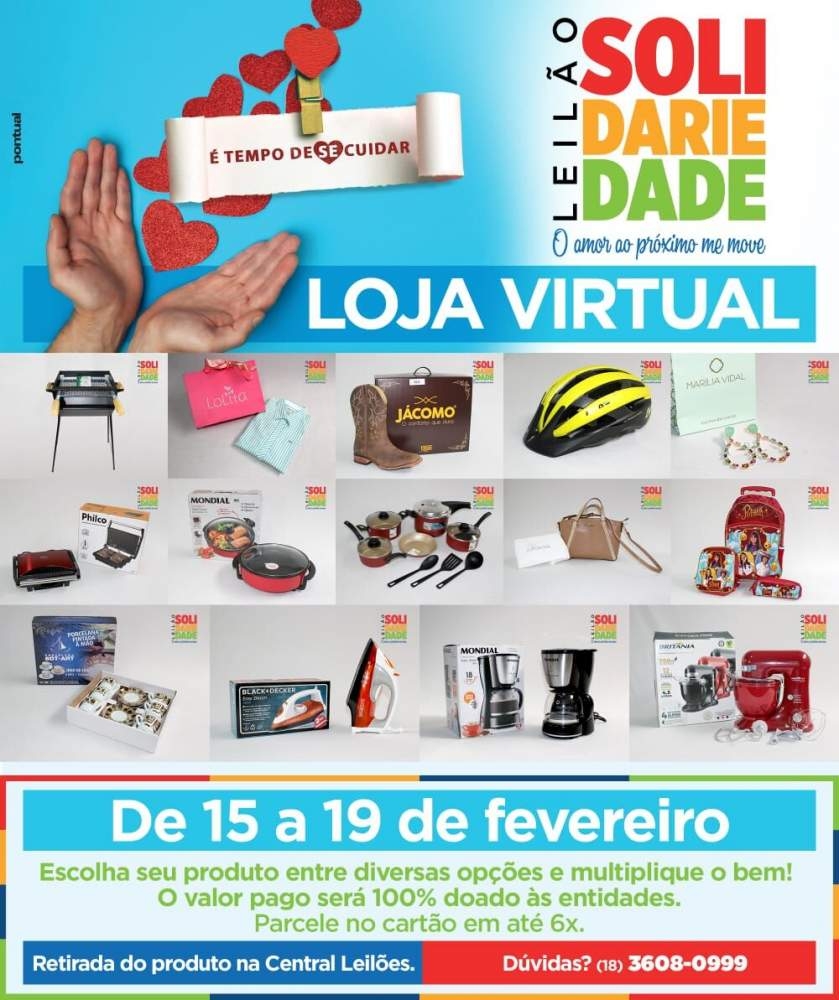 Em Araçatuba Loja Maçônica 193 e Lions Clube lançam loja on-line do Leilão Solidariedade para ajudar entidades