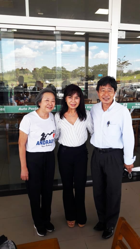 Em Andradina ex-deputada Federal Keiko Ota visitou os ex-prefeitos Jamil Ono e Tamiko Inoue