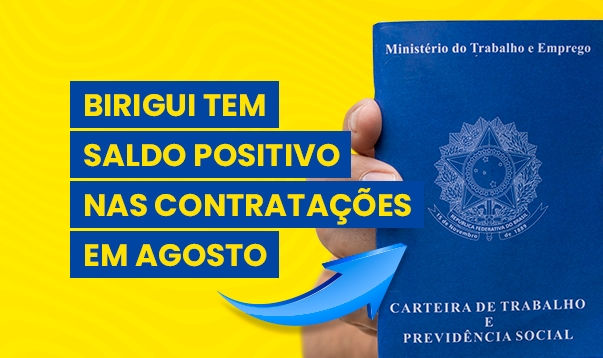 Birigui aparece em 1º lugar no ranking regional de geração de empregos no mês de agosto