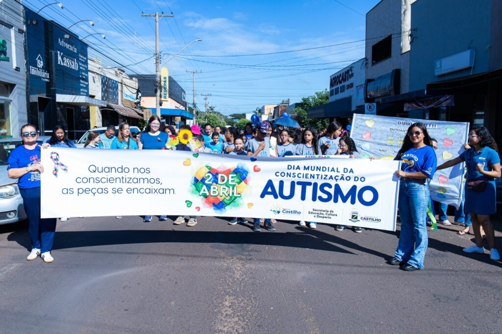 5ª Caminhada do Autismo mobiliza escolas e comunidade em Castilho