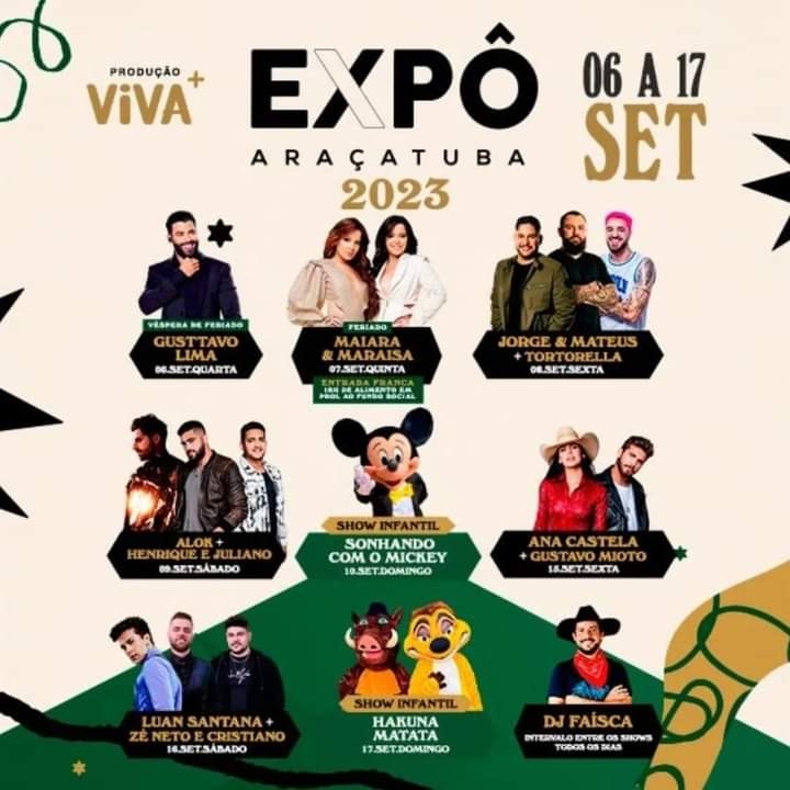 FALTAM POUQUSSÍMOS DIAS PARA VIVERMOS NOVAMENTE A EXPÔ ARAÇATUBA