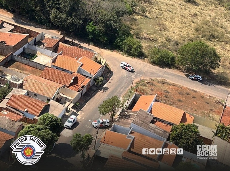 Águia da Polícia Militar atua em detenção de criminoso em Araçatuba