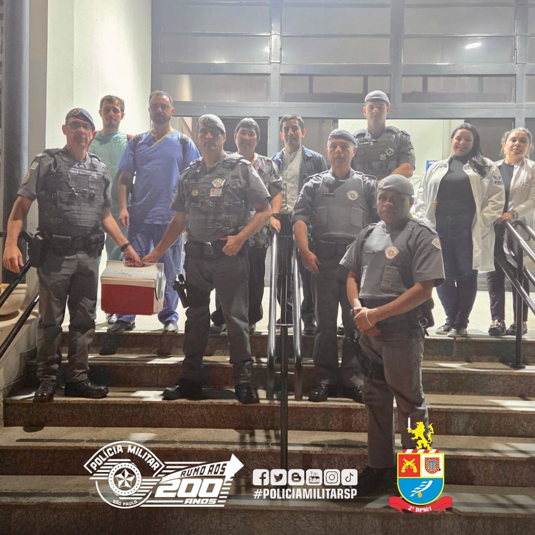 Polícia Militar apoia missão de captação de órgãos em Araçatuba