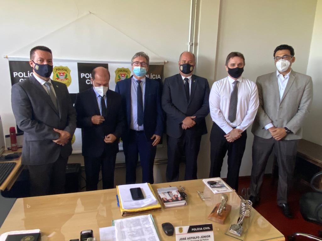 Delegado Geral realiza visita de cortesia à Seccional de Polícia Civil de Andradina-SP