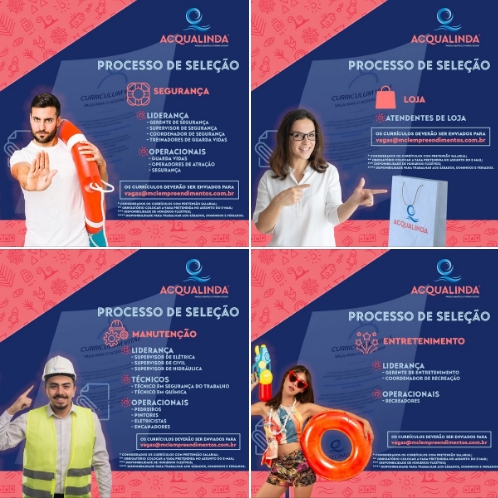 Em Andradina processo de seleção aberto para o Acqualinda Parque Aquático & Thermas Resort