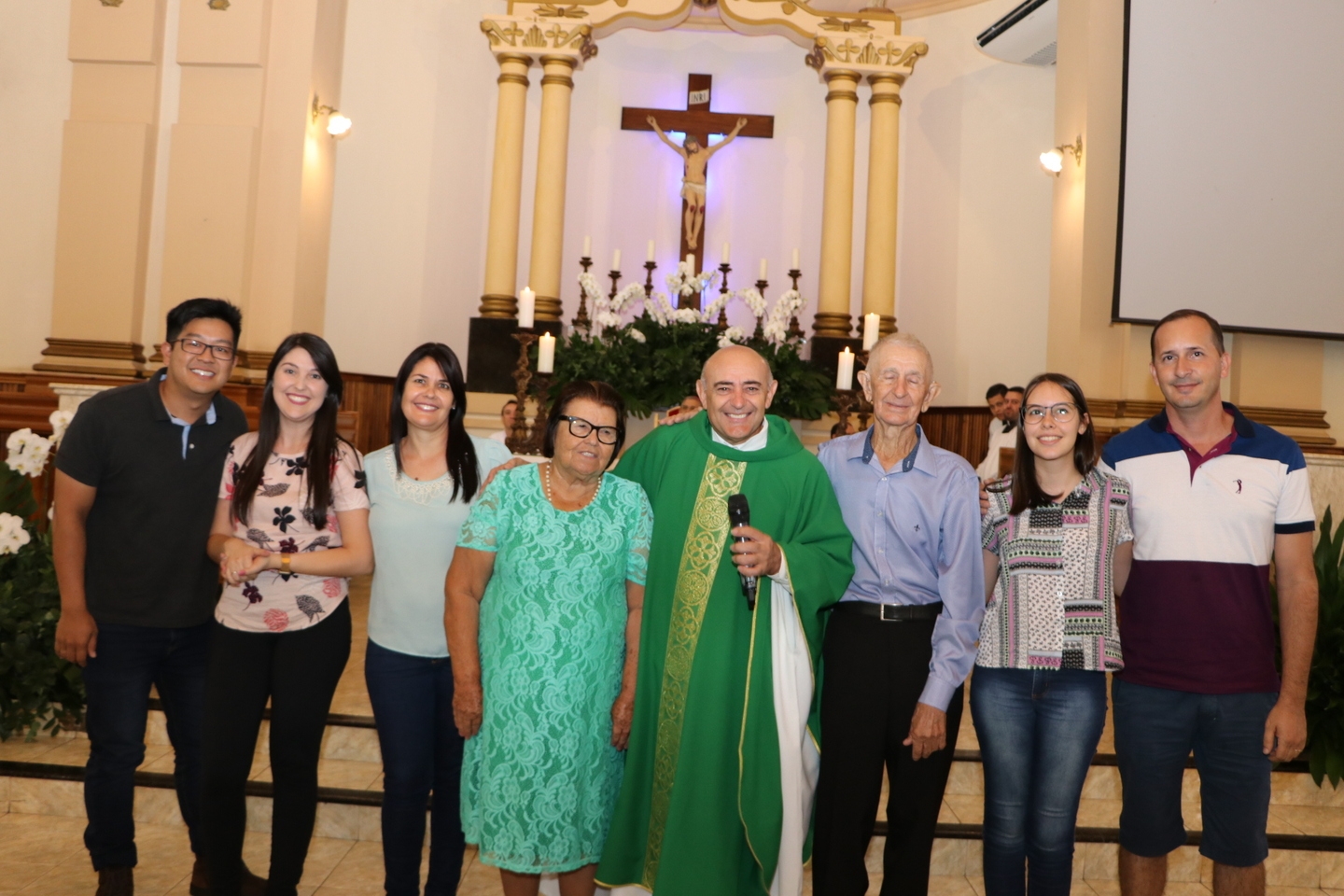 Posse do padre Orlando Maffei como pároco na Paróquia São João Batista, em Mirandópolis