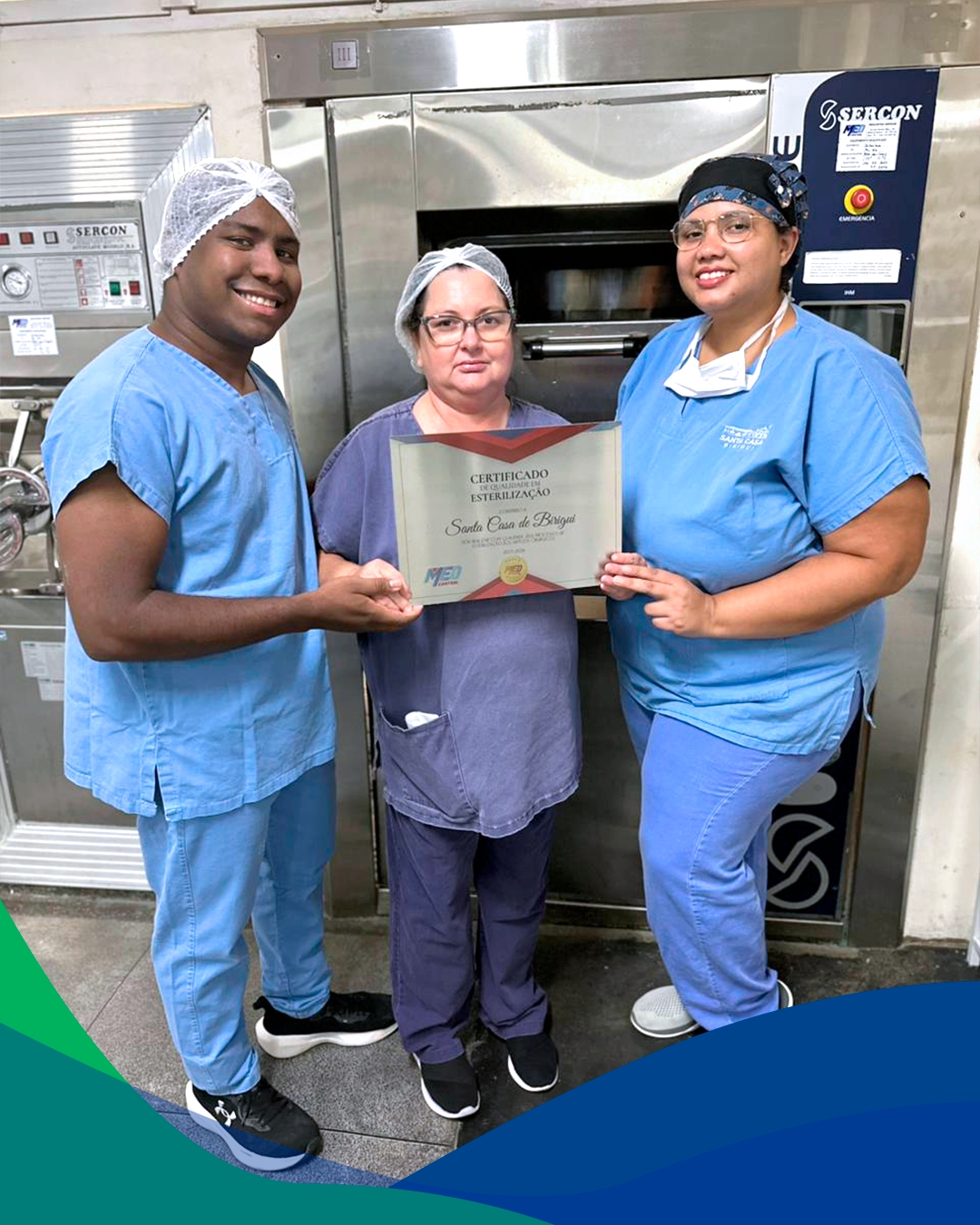 Central de Material e Esterilização da Santa Casa de Birigui renova Certificado de Qualidade em Esterilização