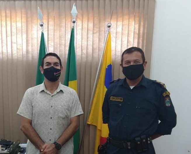 Comandante do 2º BPM visita o Prefeito de Selvíria/MS