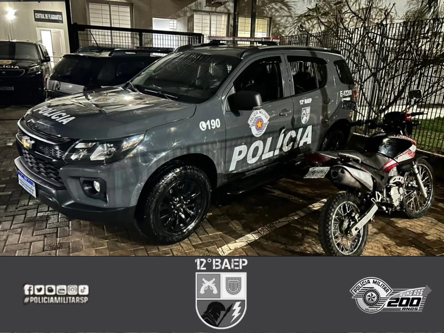 12° BAEP DE ARAÇATUBA PRENDE HOMEM POR FURTO E ADULTERAÇÃO DE VEÍCULO