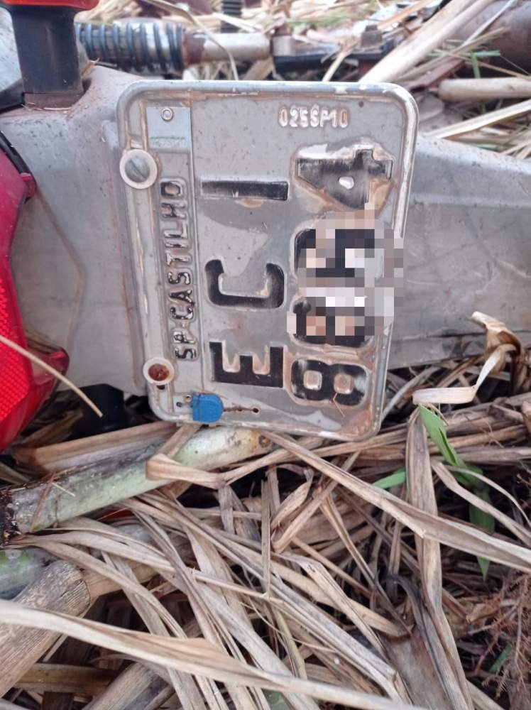 Moto furtada em Castilho é localizada pela Polícia Militar de Nova Independência no Assentamento Pendengo