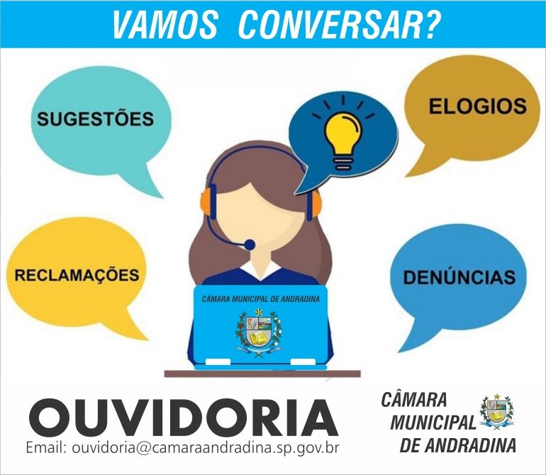 Câmara de Andradina atualiza e inova com setor de Ouvidoria