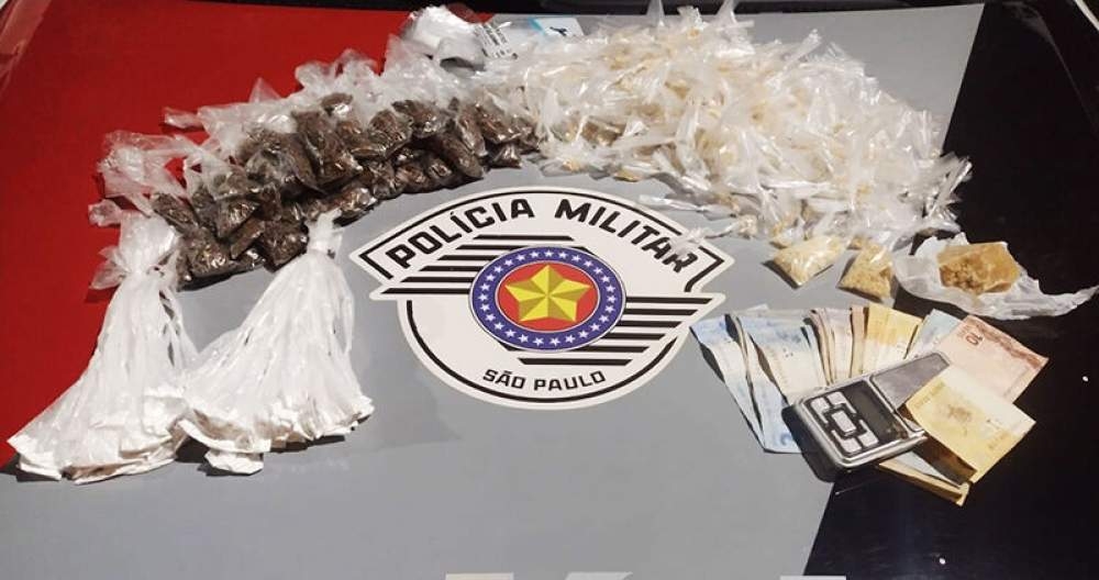 Polícia Militar de Itapura prende gestante de sete meses com quase 500 porções de várias drogas