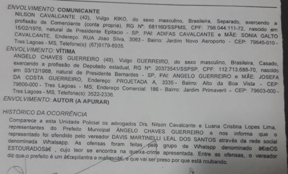 DIG de Andradina cumpre mandado de prisão no Bairro Botega