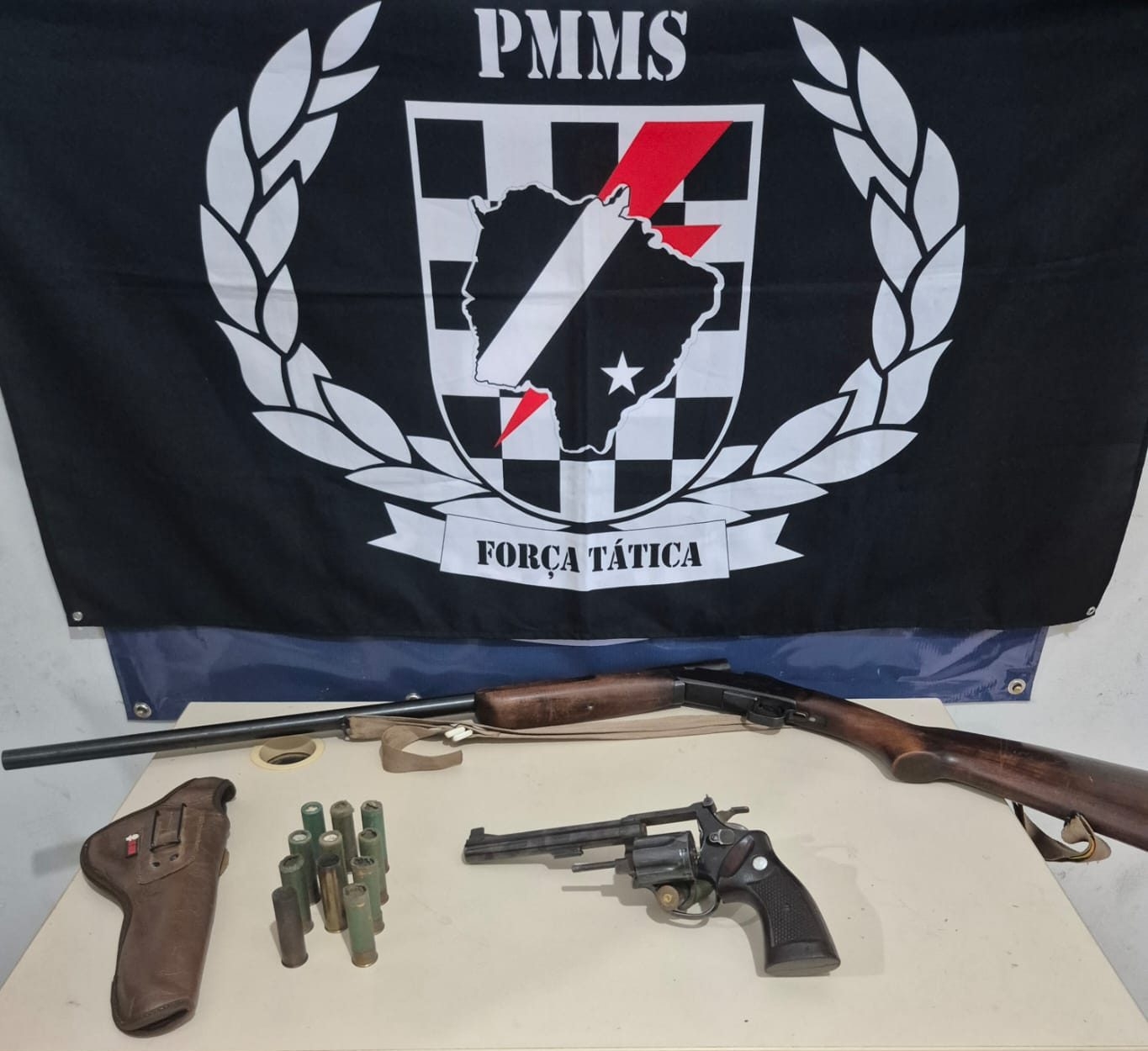 Força Tática em Três Lagoas apreende armas de fogo