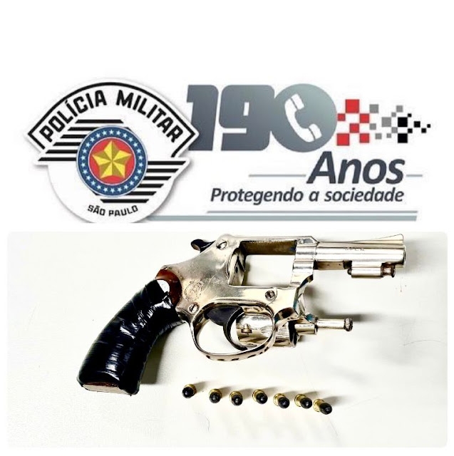 Adolescente de 17 anos é apreendido pela Polícia Militar portando arma de fogo na cintura na Vila São João em Andradina