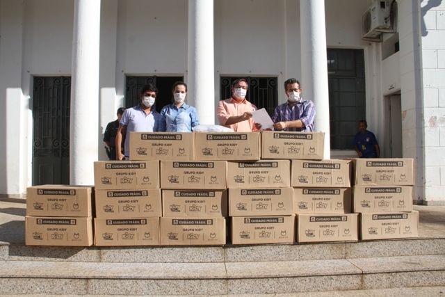 Prefeitura de Birigui recebeu 20 mil máscaras de proteção facial da Kidy Calçados