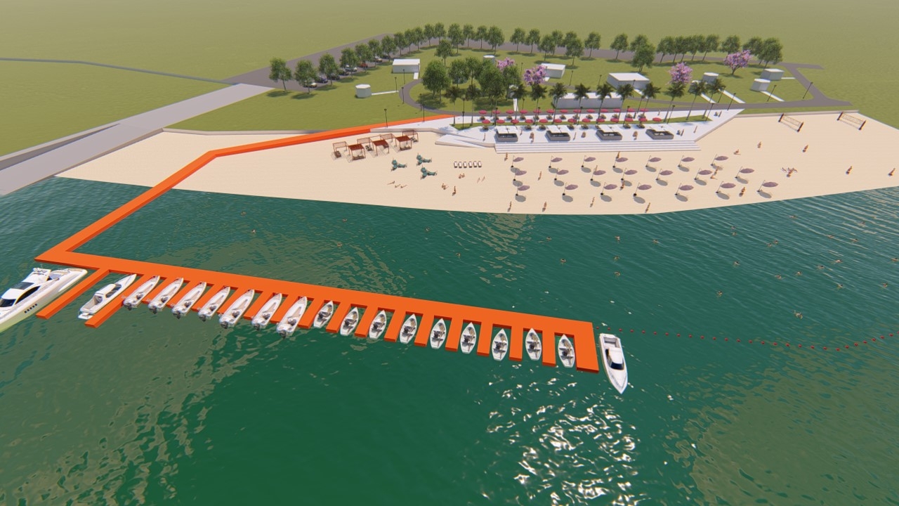 Engenheiros apresentam projeto de revitalização da da Praia Pôr do Sol ao prefeito de Pereira Barreto