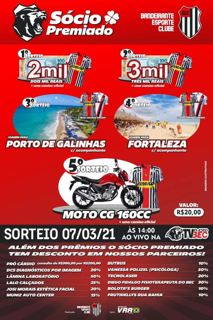 Em Birigui Bandeirante lança campanha de prêmios "Sócio Premiado"