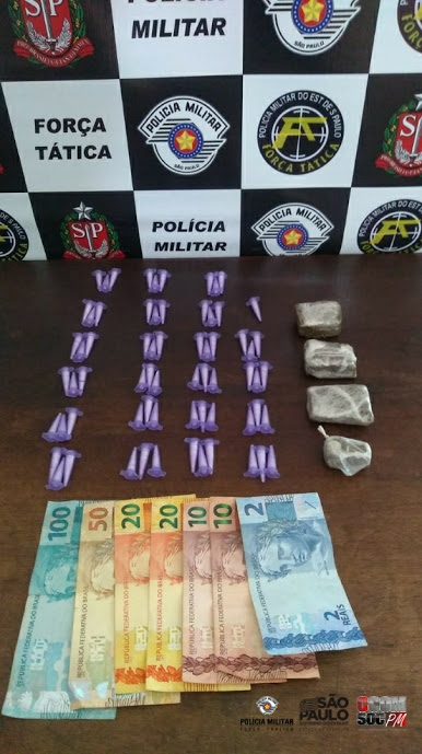 FORÇA TÁTICA PRENDE TRAFICANTE E APREENDE DROGAS EM BIRIGUI