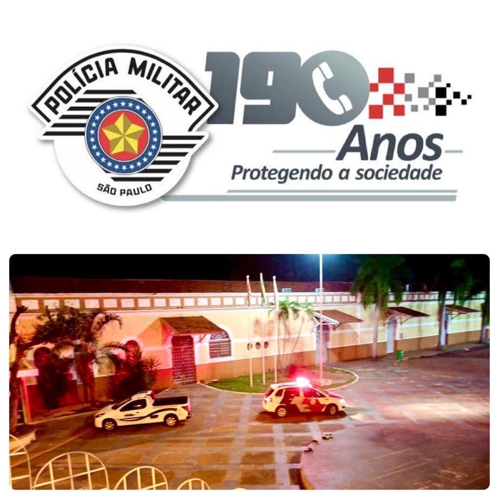Noite de domingo, Polícia Militar de Andradina combatendo o porte e uso de drogas no Centro Cultural