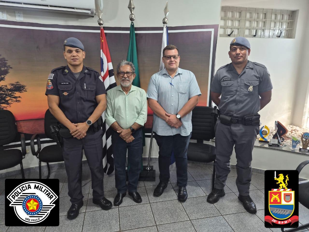 Polícia Militar e Prefeitura de Castilho ampliam integração em reunião institucional