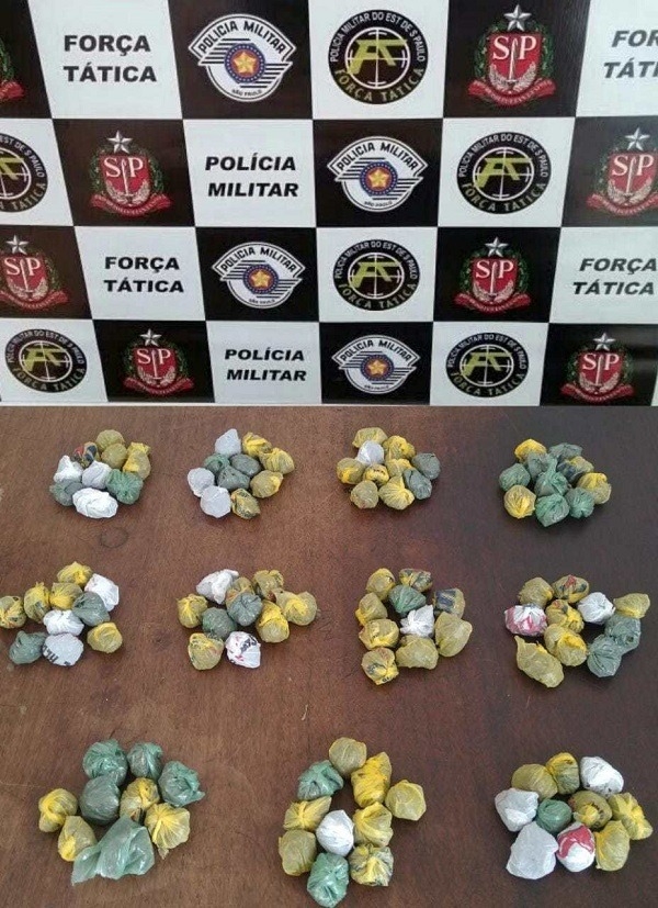 Força Tática apreende mais de 100 porções de maconha em Birigui