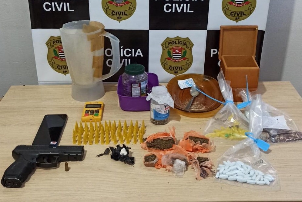 Ação da Polícia Civil de Lavínia e Mirandópolis resulta em flagrante de tráfico de drogas