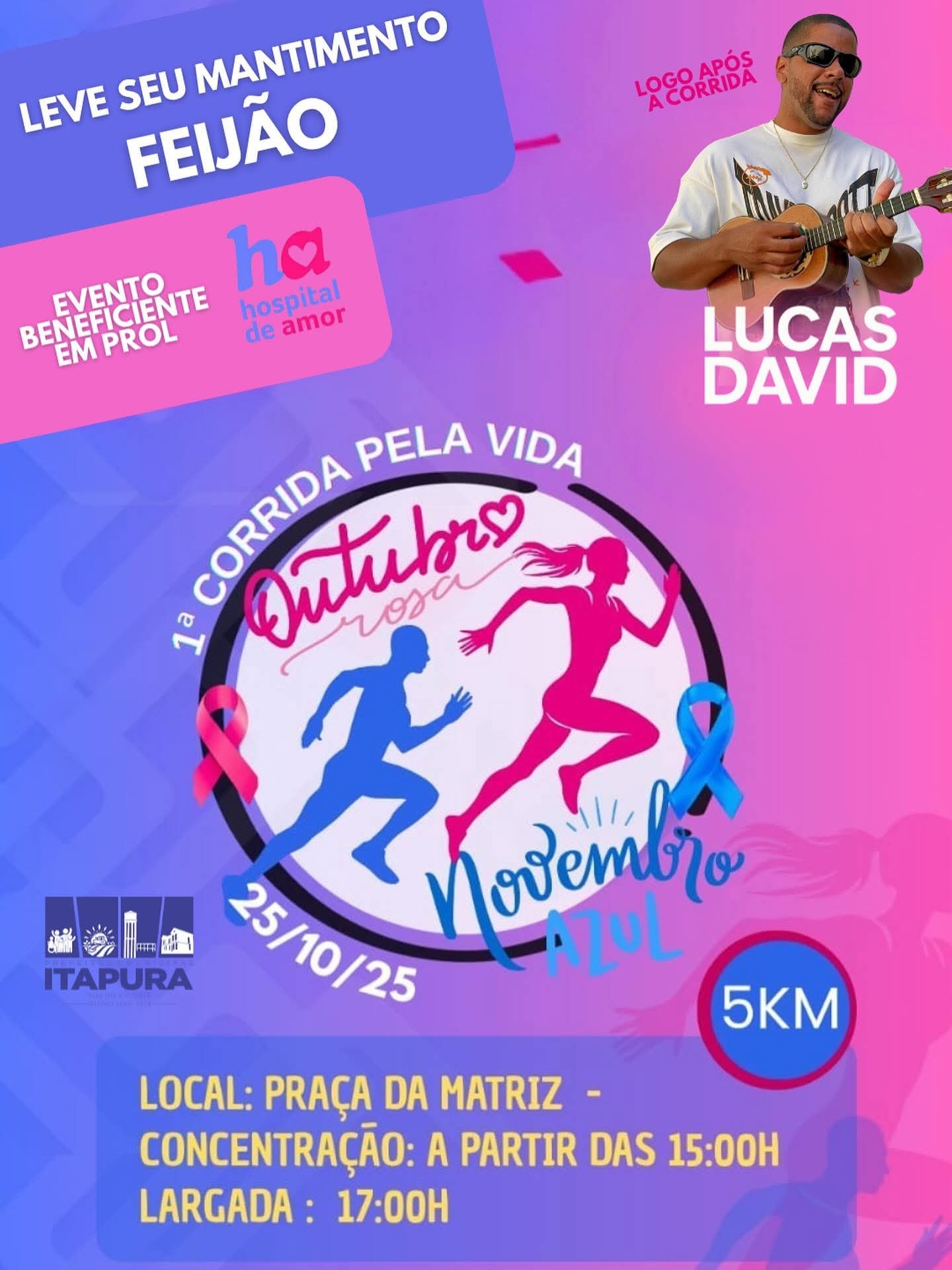 “I CORRIDA PELA VIDA” acontece amanhã em Itapura