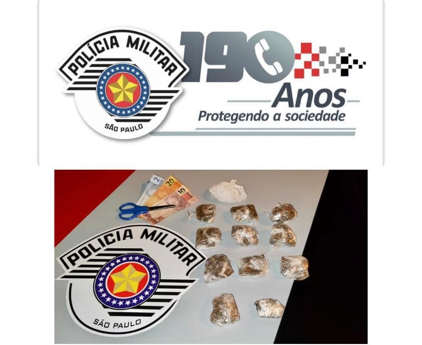 Força Tática de Andradina prendeu morador do bairro Benfica por tráfico de drogas