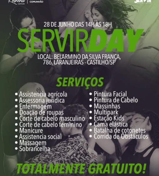 Igreja Koinonia anuncia 4ª edição do “Servir Day” em Castilho: um sábado de cuidado e comunidade