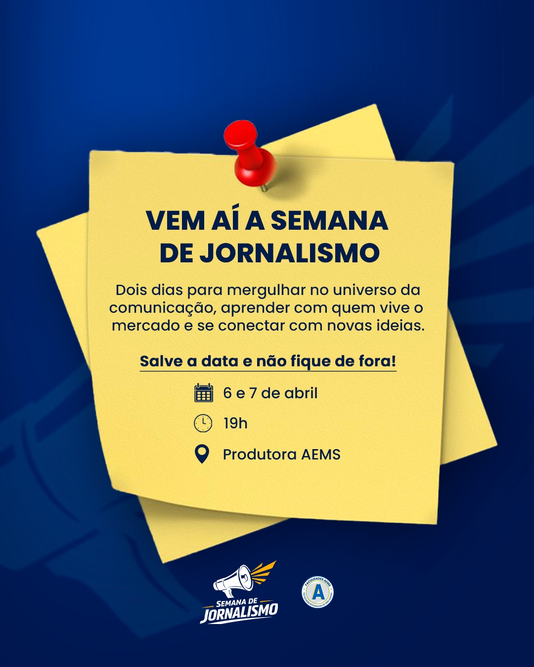 Turma de Jornalismo da AEMS em Três Lagoas promove Semana Acadêmica