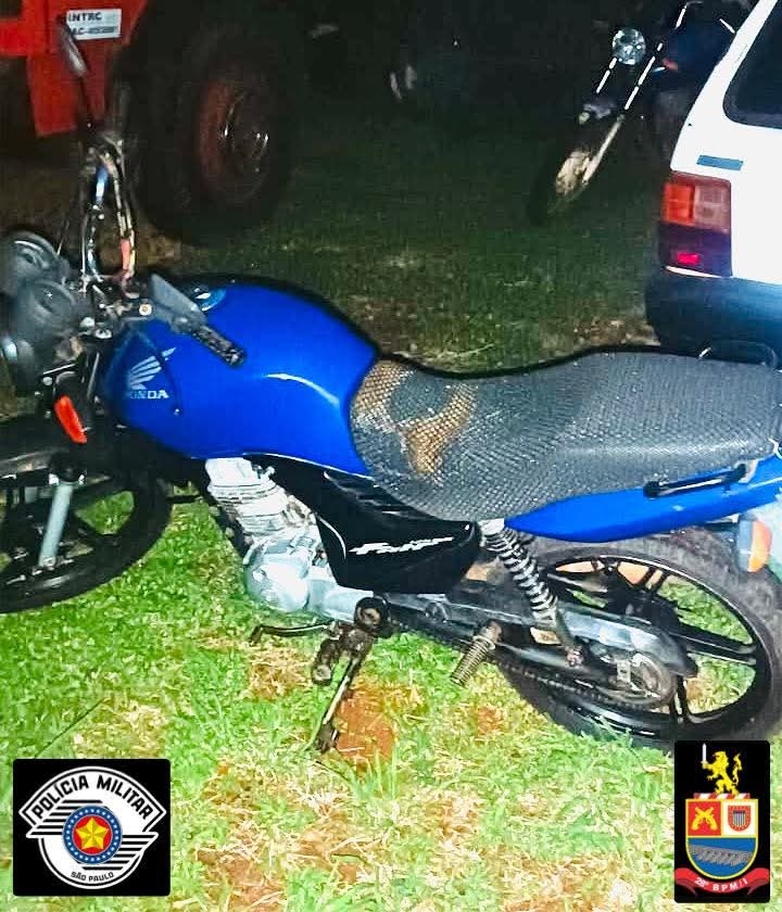 Polícia Militar de Castilho prende homem por furto e recupera motocicleta furtada no bairro Laranjeiras