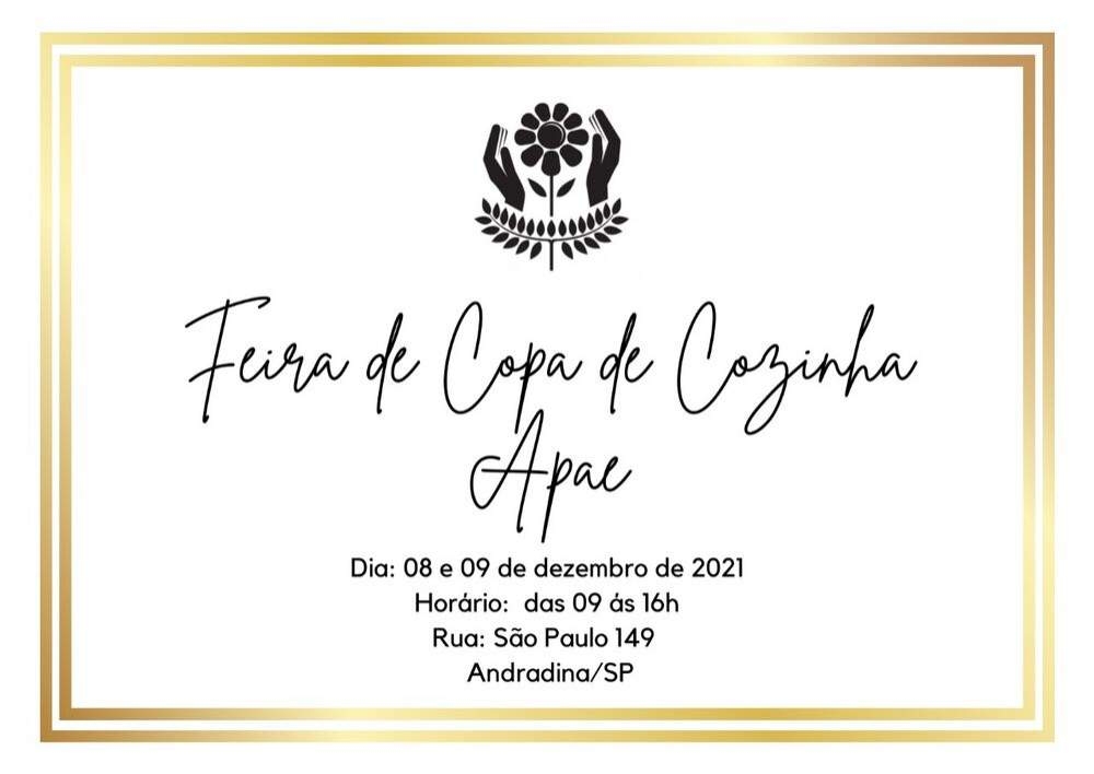 Apae Andradina realiza tradicional Feira de Copa e de Cozinha