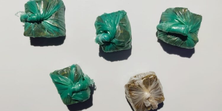 Tático realizando patrulhamento apreende menor com 05 porções de maconha na rua São Paulo em Andradina