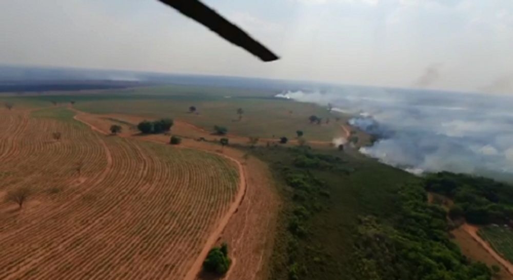 Incêndio na região de Andradina já dura cerca de quatro dias