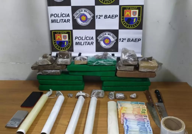 BAEP em Araçatuba prende mulher do tráfico com 10 kg de drogas, alvo de combate ao crime bairro Clóvis Picolloto