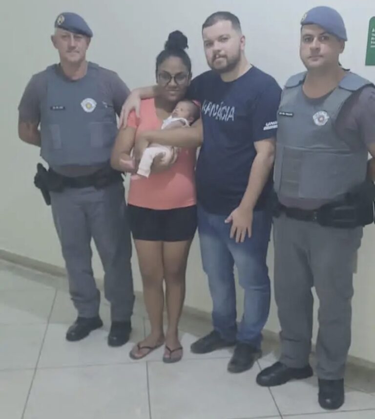 Bebê de 15 dias é salva pela Polícia Militar após se engasgar em Birigui