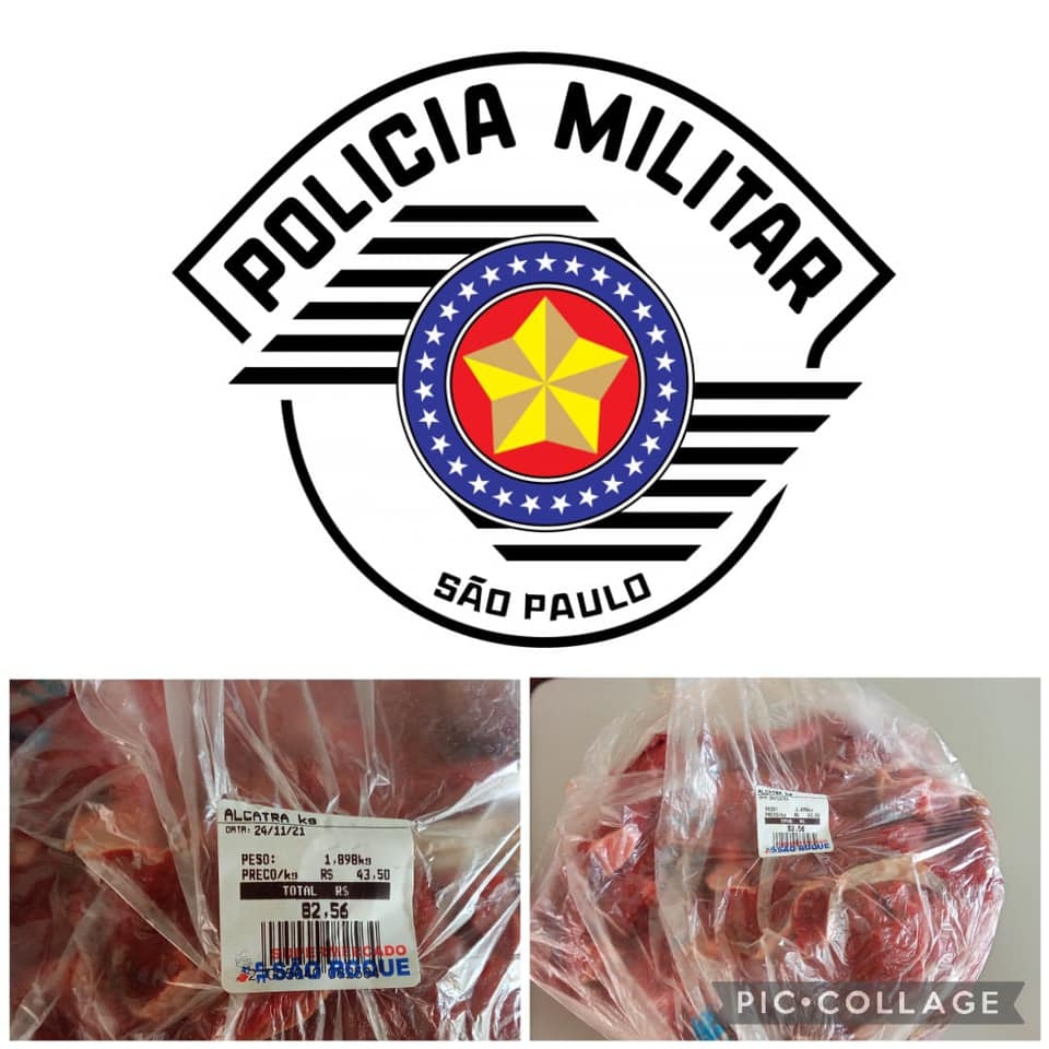 Comando Patrulha de Andradina prende em flagrante autor de furto de carne de supermercado
