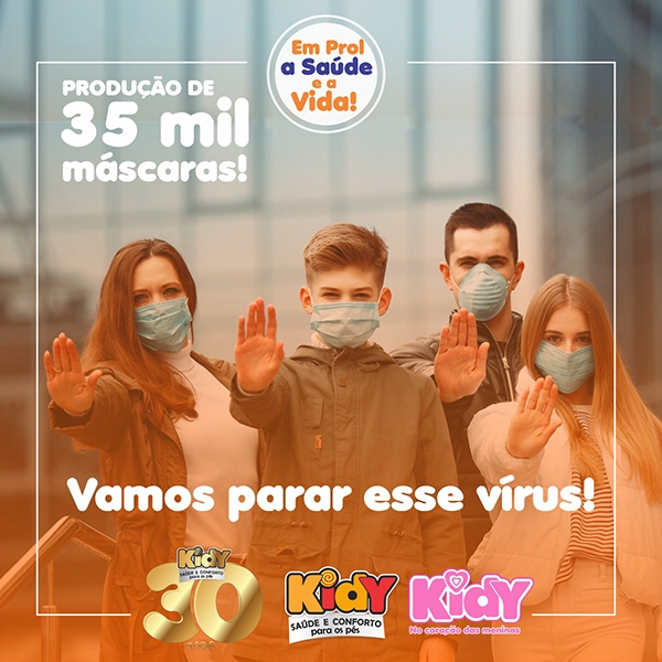 KIDY CALÇADOS DOA 35 MIL MÁSCARAS PARA O FUNDO SOCIAL DE BIRIGUI