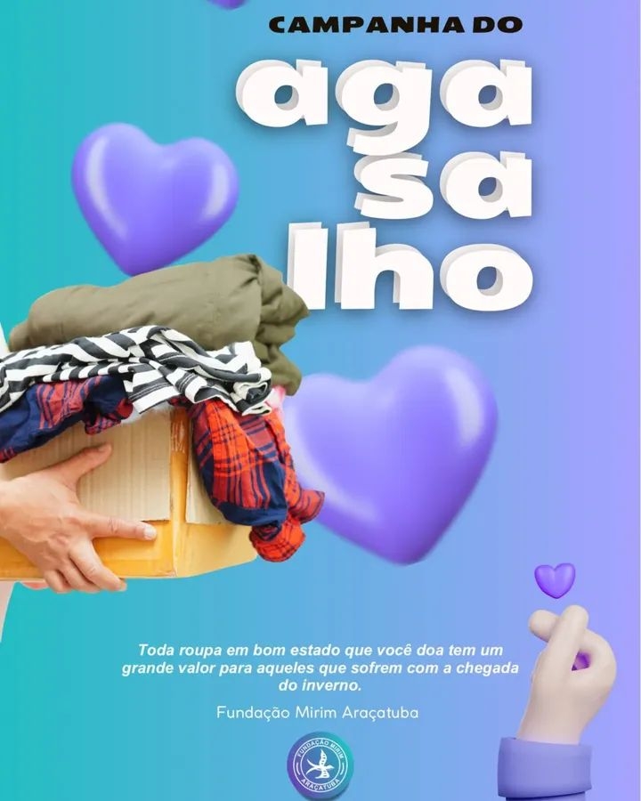 Fundação Mirim de Araçatuba participa da Campanha do Agasalho 2025