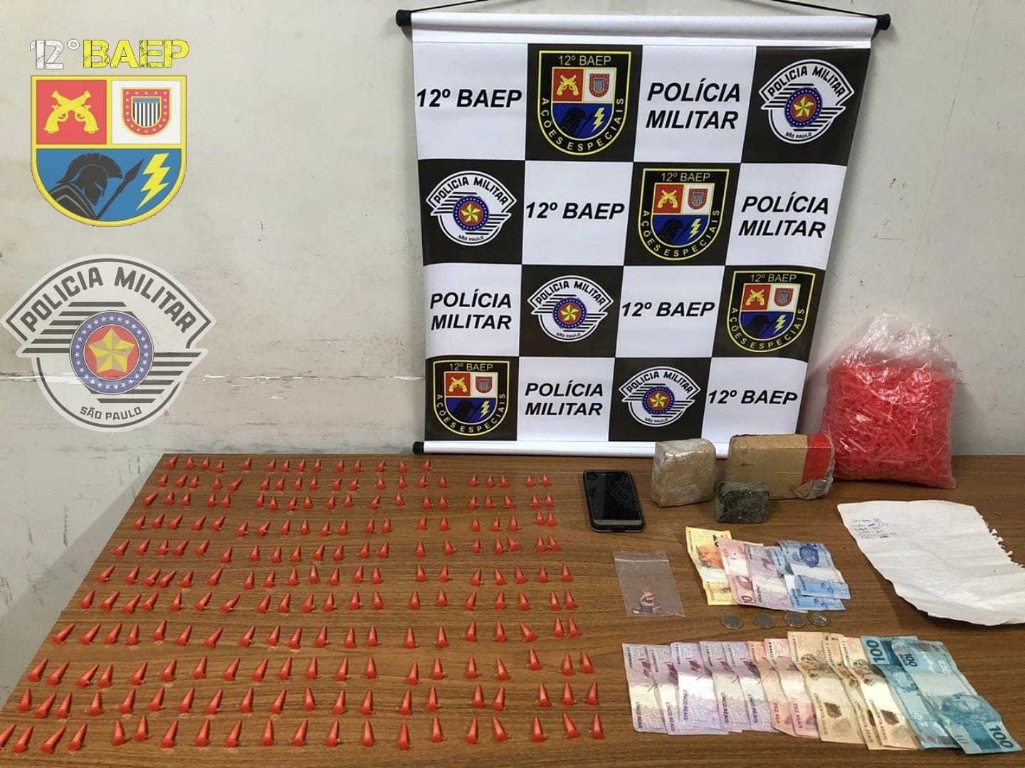 BAEP de Araçatuba não para e prende indivíduo por tráfico de drogas, alvo de combate ao crime Jardim Alvorada