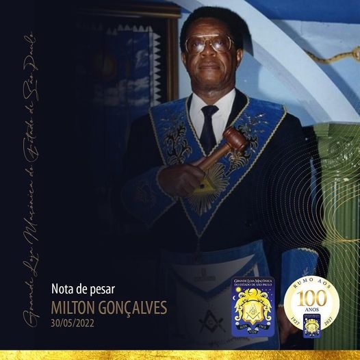 Maçonaria chorou a morte do venerável mestre, irmão e  Ator Milton Gonçalves aos 88 anos